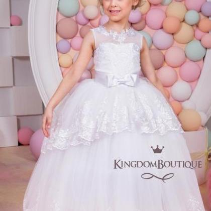 Princess Ball Gown First Communion Dress Scoop..
