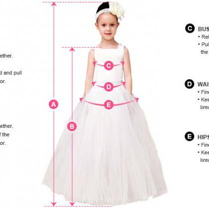 A-line Scoop Short Sleeves Flower Girl Dress..